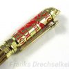 Kugelschreiber mit Bajonettverschluss Modell "Firefighter", Farbe Gold, Holz Bocote – Bild 4